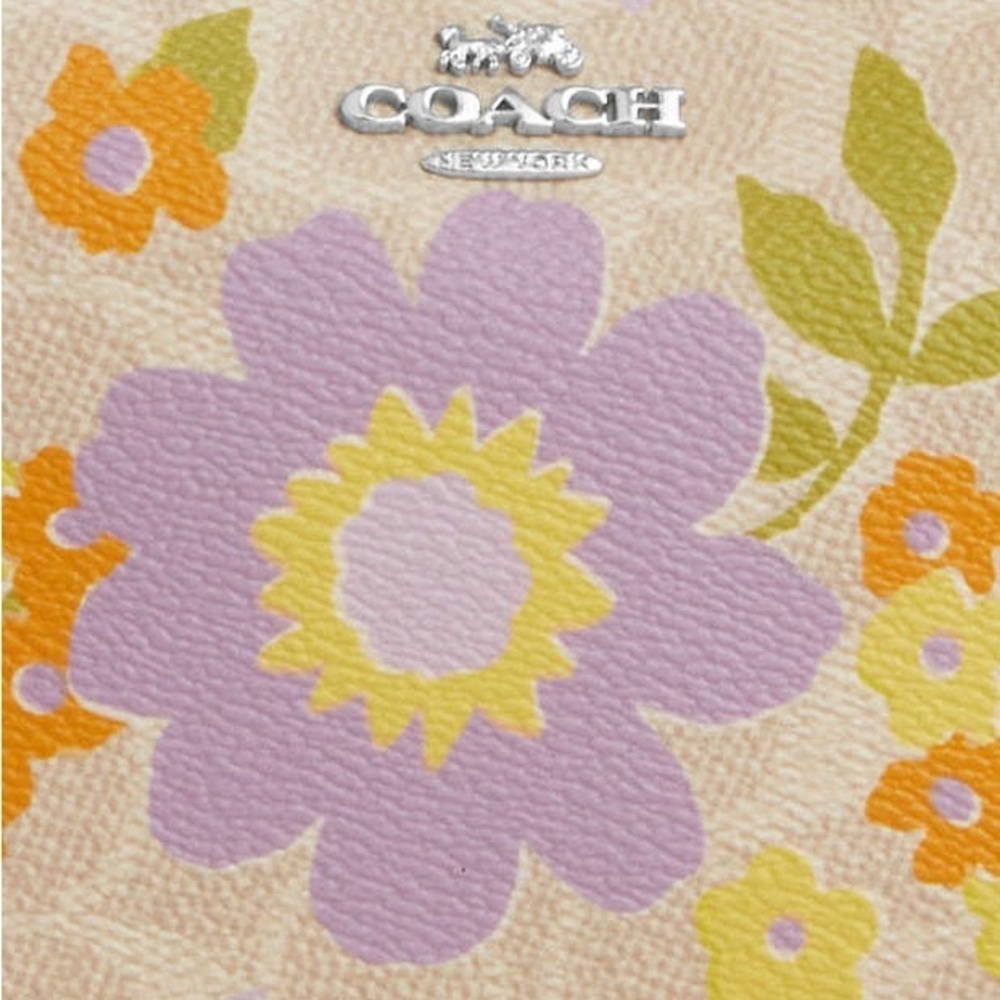 NWT Coach Nolita 19 Signature Canvas Floral Print Wristlet Shoulder Bag Purse - Picture 10 of 16